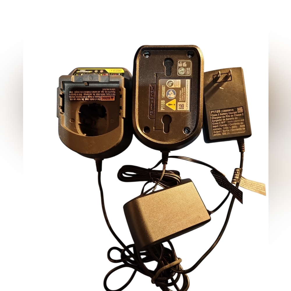 2 Barely Used Ryobi P118B 18V Battery Chargers - Picture 4 of 5